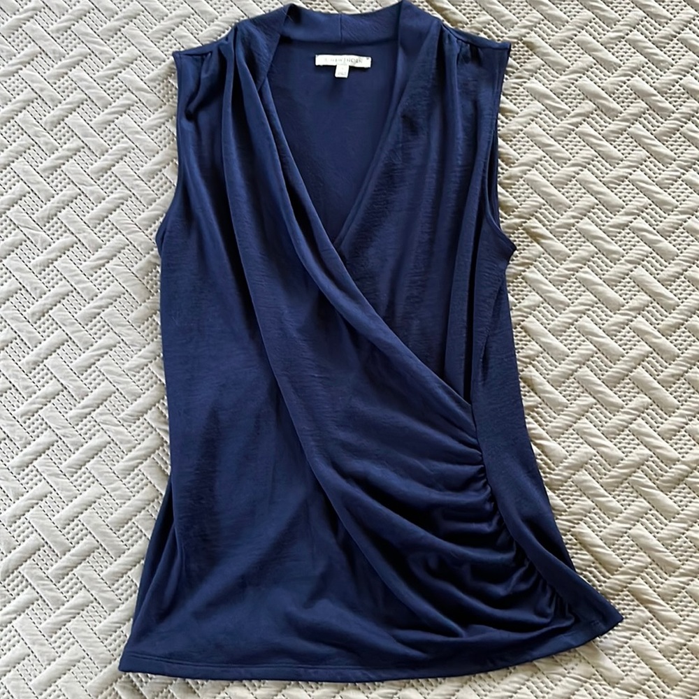 41 Hawthorn Benni Wrap Front Ruched Knit Top